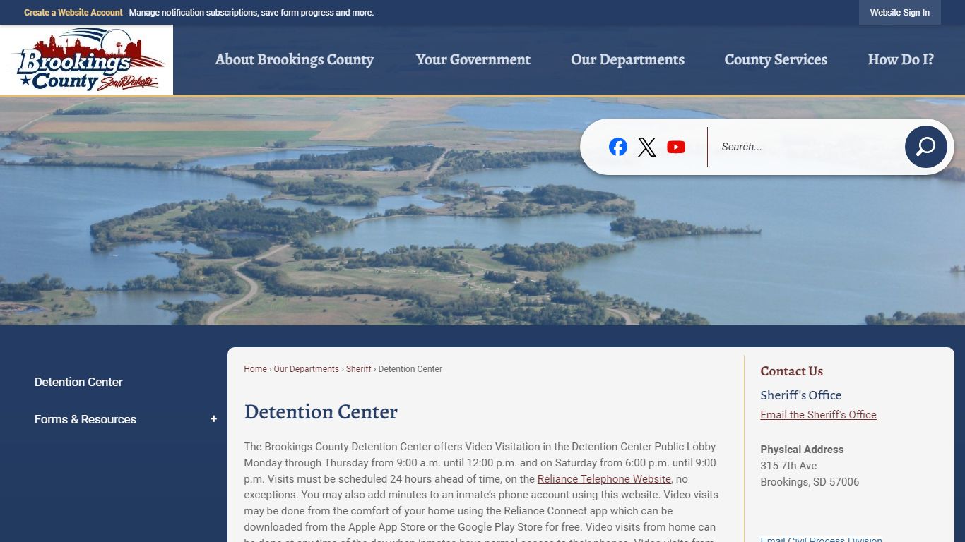 Detention Center | Brookings County, SD - Official Website